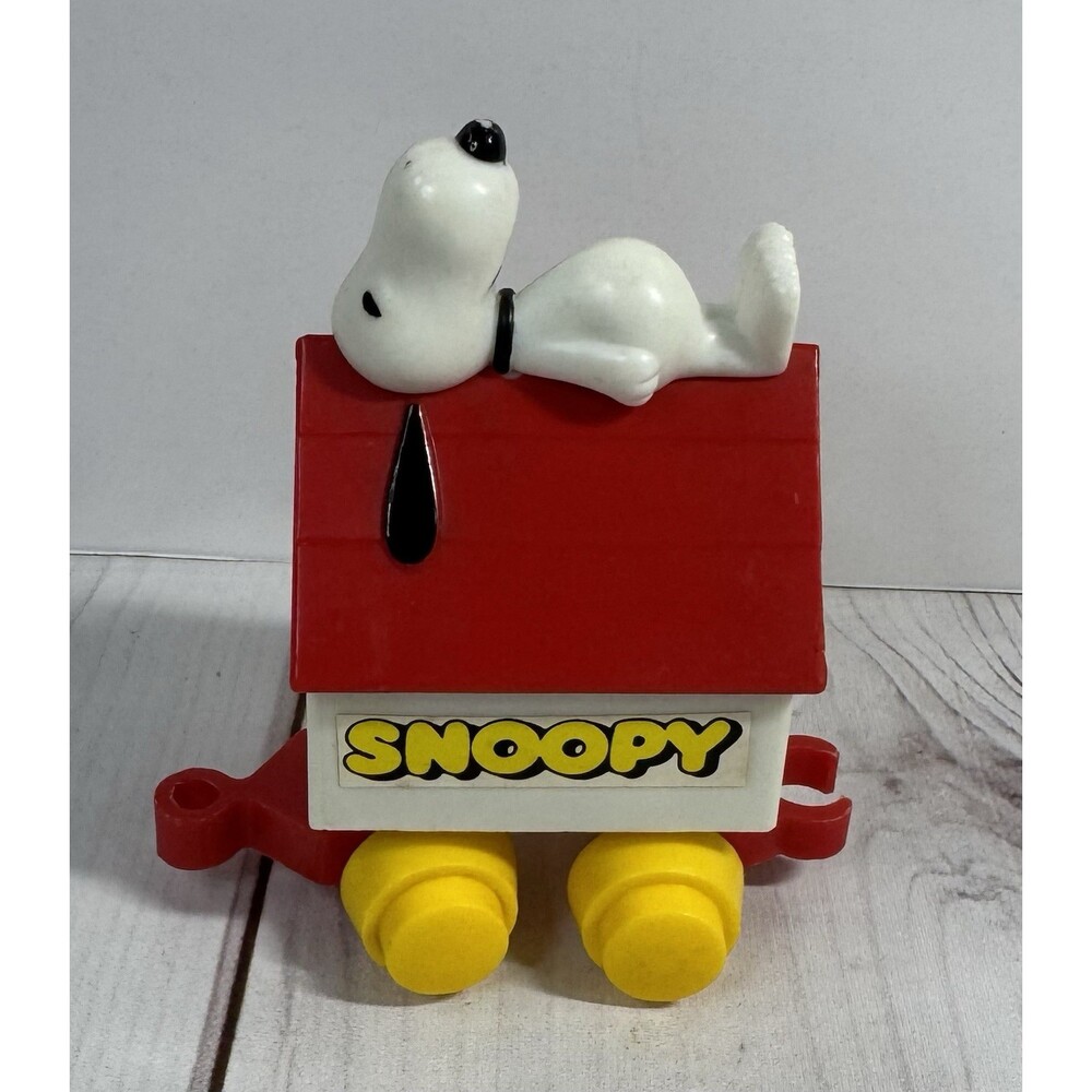 VTG Snoopy Train Car Part Wheels Snoopy House 4" Rolls Peanuts Collectible 1960s